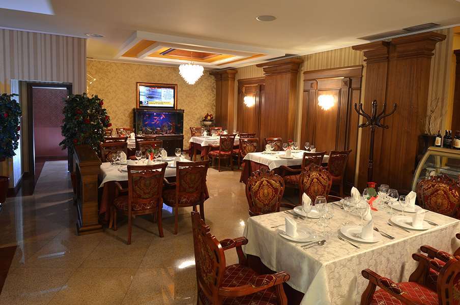 Hotel Austria Tiran Restoran fotoğraf
